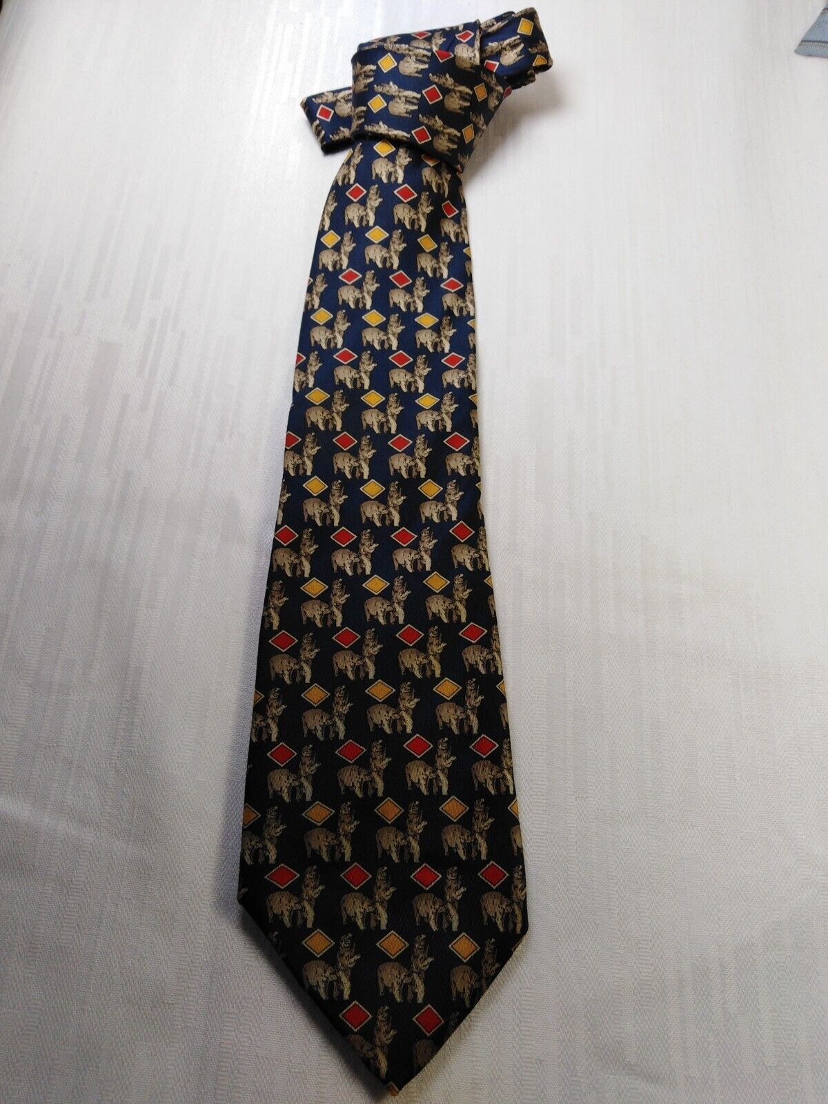 BARTON SILK TIE SETA CRAVATTA NECKTIE MADE IN ITALY VINTAGE