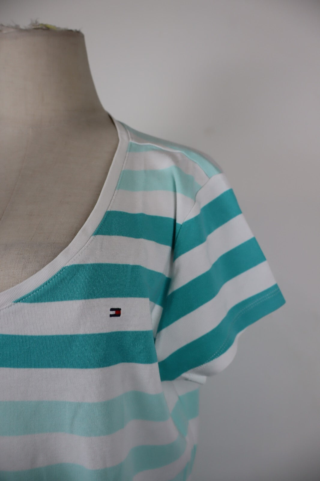 TOMMY HILFIGER MAGLIA COTONE DONNA TG. XL WOMAN CASUAL VINTAGE T-SHIRT