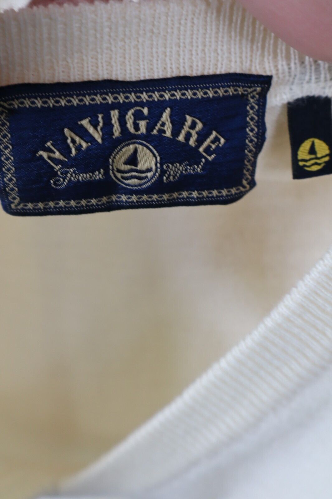 NAVIGARE MAGLIONE LANA WOOL VINTAGE UOMO Tg. XL MAN SWEATER CASUAL