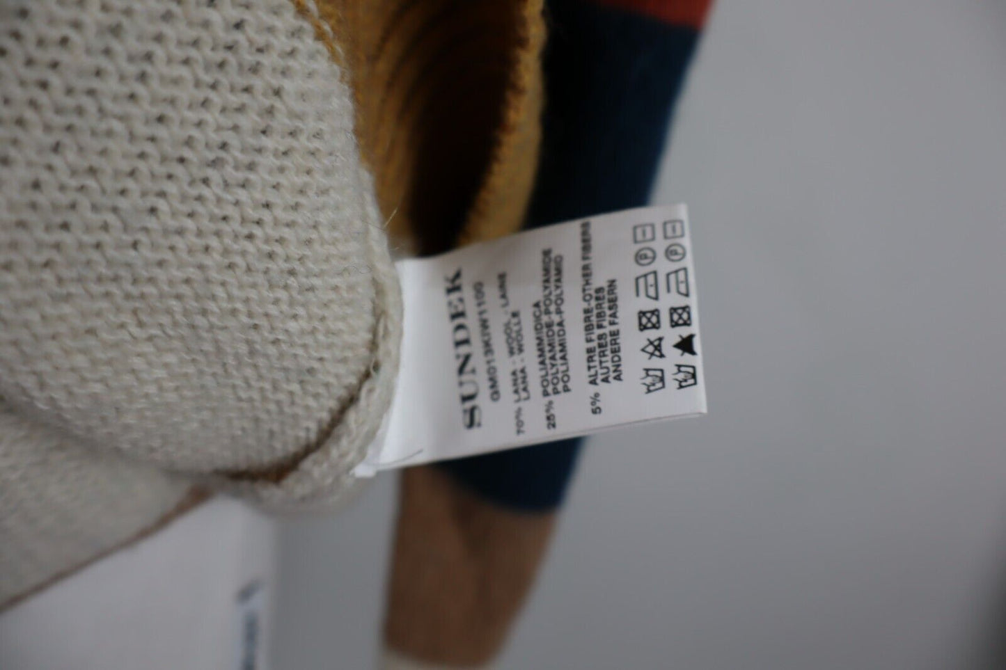 SUNDEK MAGLIONE LANA WOOL VINTAGE UOMO Tg. S MAN SWEATER CASUAL