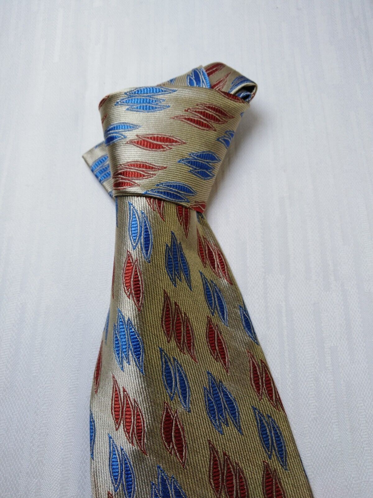 TRUSSARDI 100% SETA SILK TIE CRAVATTA NECKTIE MADE ITALY VINTAGE CLASSIC CON TAG