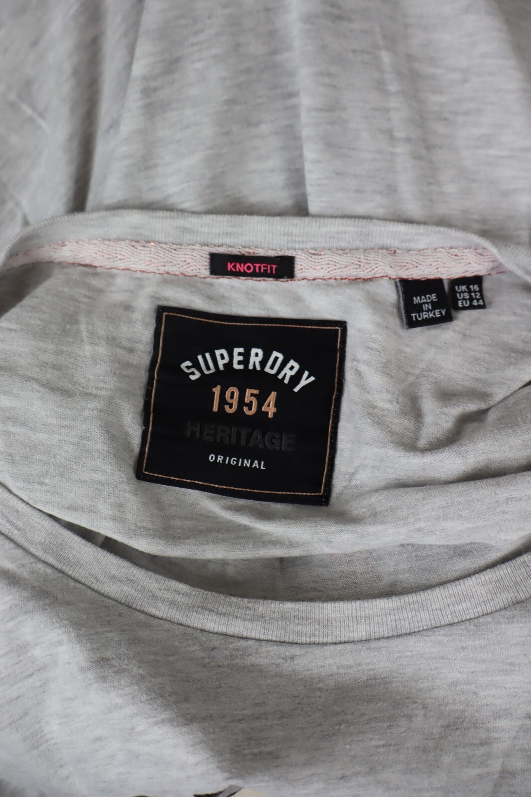 SUPERDRY MAGLIA DONNA TG. 44  WOMAN CASUAL VINTAGE T-SHIRT COTONE COTTON