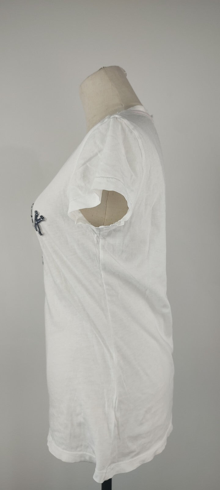 TOMMY HILFIGER  MAGLIA DONNA TG. S WOMAN CASUAL VINTAGE T-SHIRT COTONE