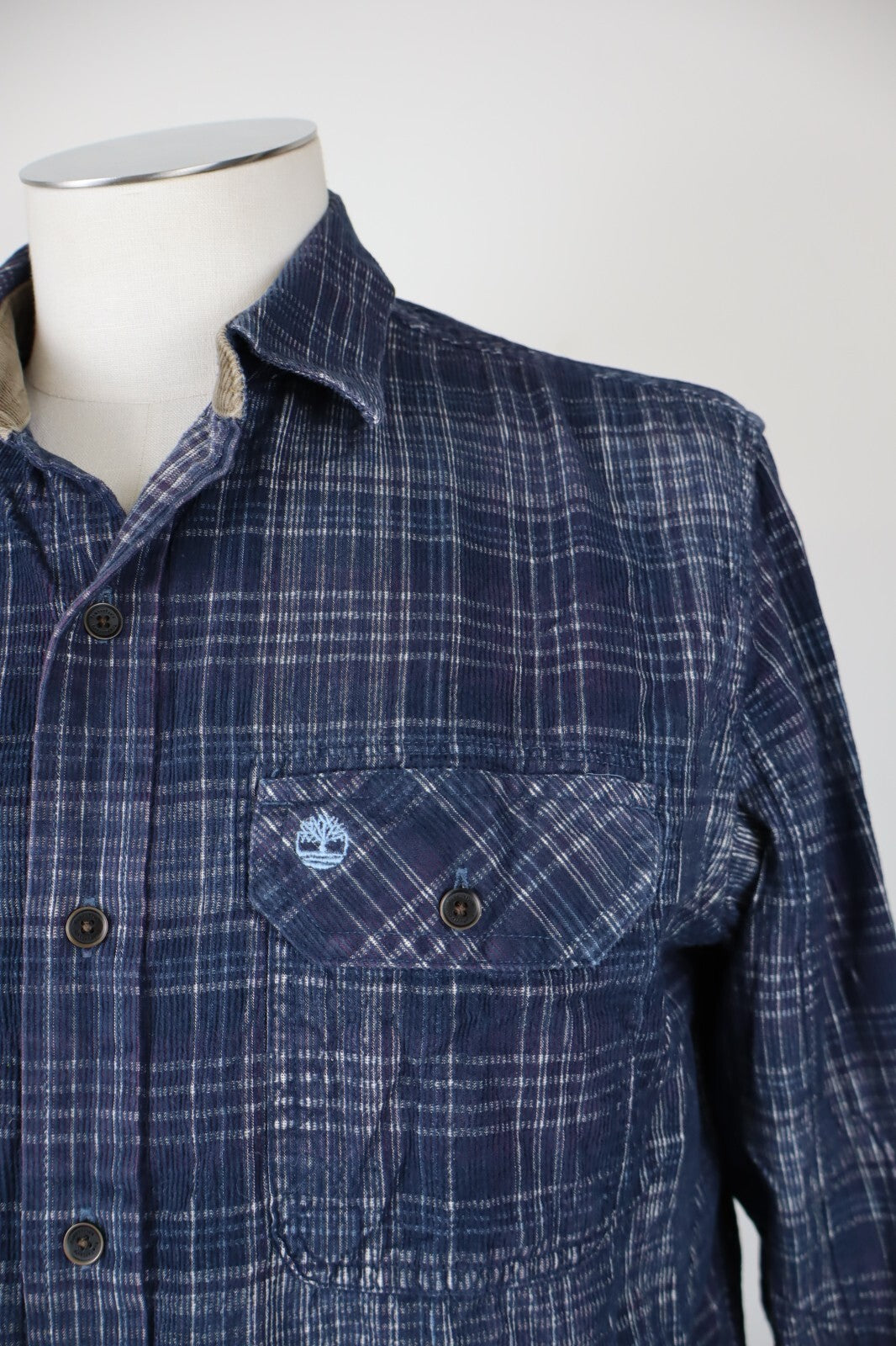 TIMBERLAND CAMICIA UOMO TG. M SLIM FIT MAN CASUAL VINTAGE SHIRT COTONE COTTON