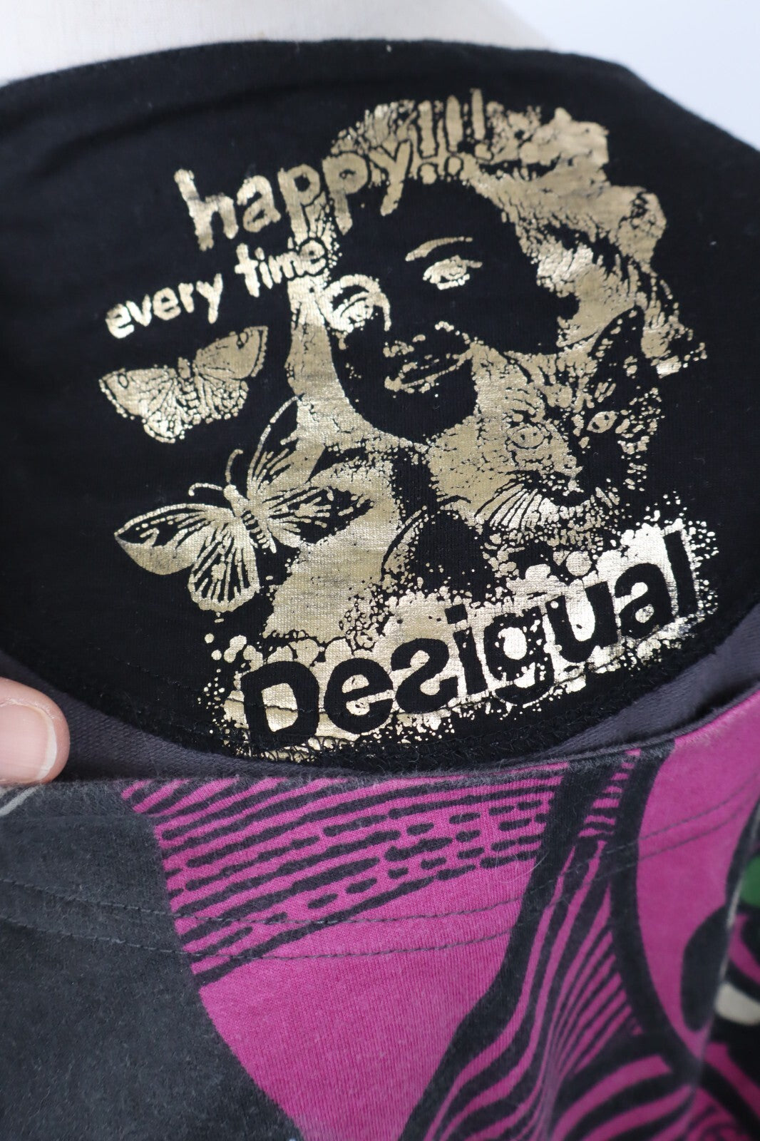 DESIGUAL VESTITO ABITO DONNA TG. XS WOMAN CASUAL VINTAGE DRESS