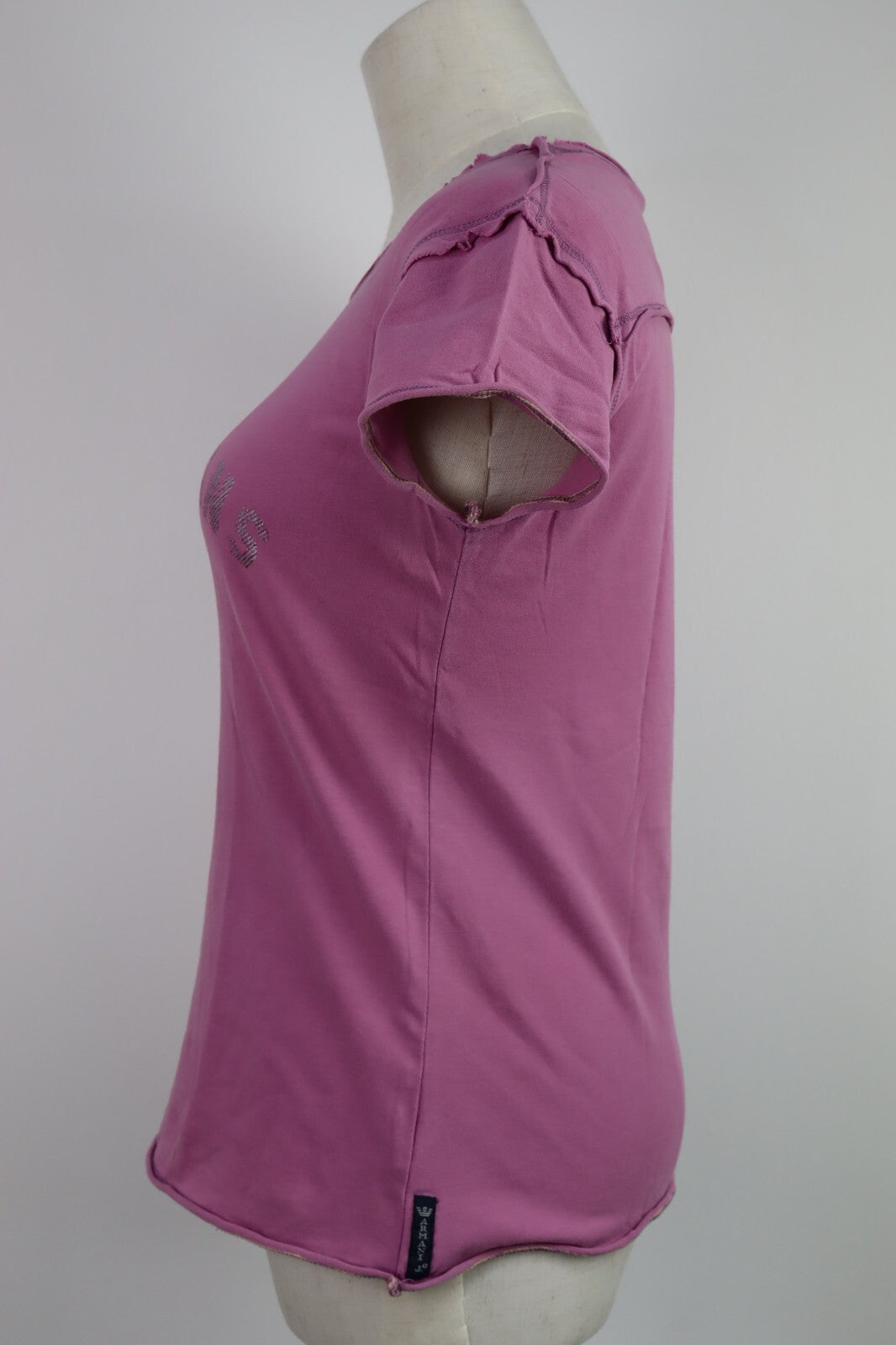 AJ ARMANI JEANS MAGLIA COTONE DONNA TG. 44 WOMAN CASUAL VINTAGE T-SHIRT