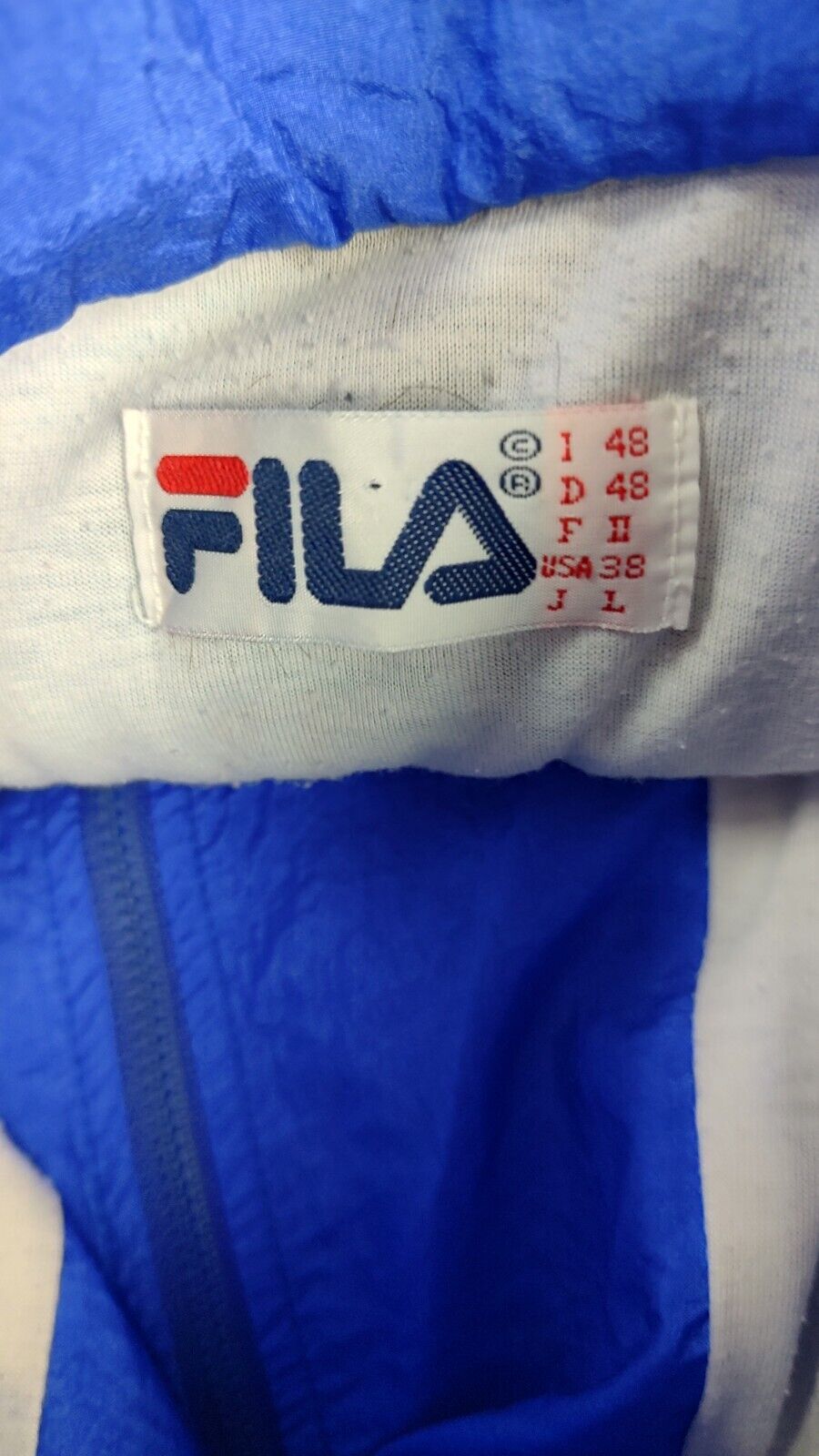 FILA GIACCA SPORTIVA UOMO TG 48 MAN SPORT VINTAGE CASUAL JACKET