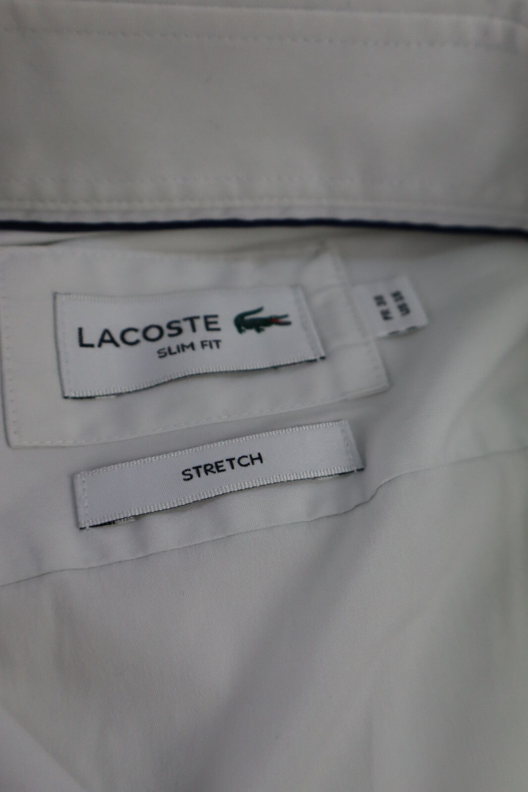 LACOSTE CAMICIA SLIM FIT UOMO TG. 42 MAN CASUAL VINTAGE SHIRT