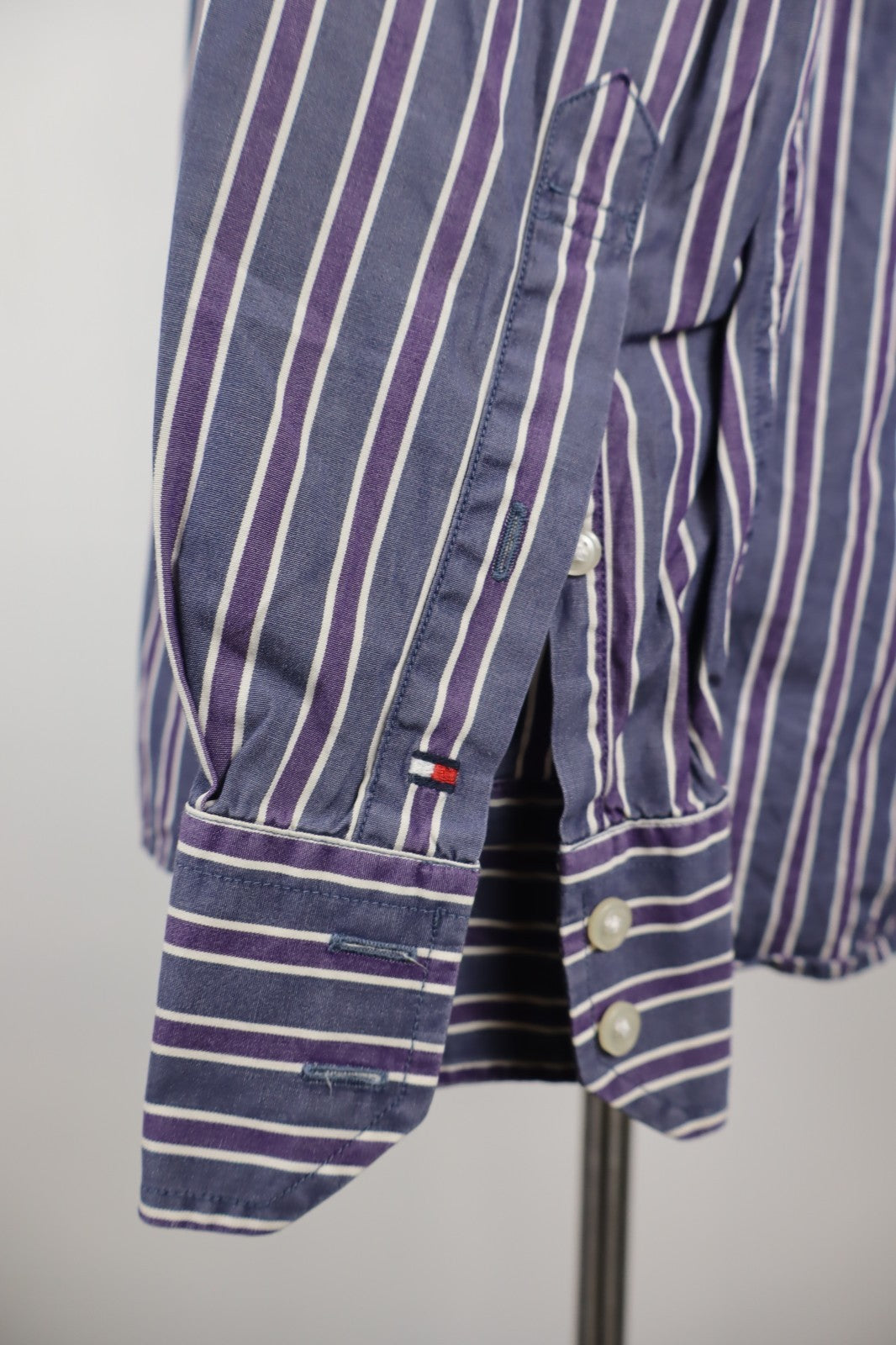 TOMMY HILFIGER CAMICIA MANICA LUNGA UOMO TG. S MAN CASUAL VINTAGE SHIRT COTONE