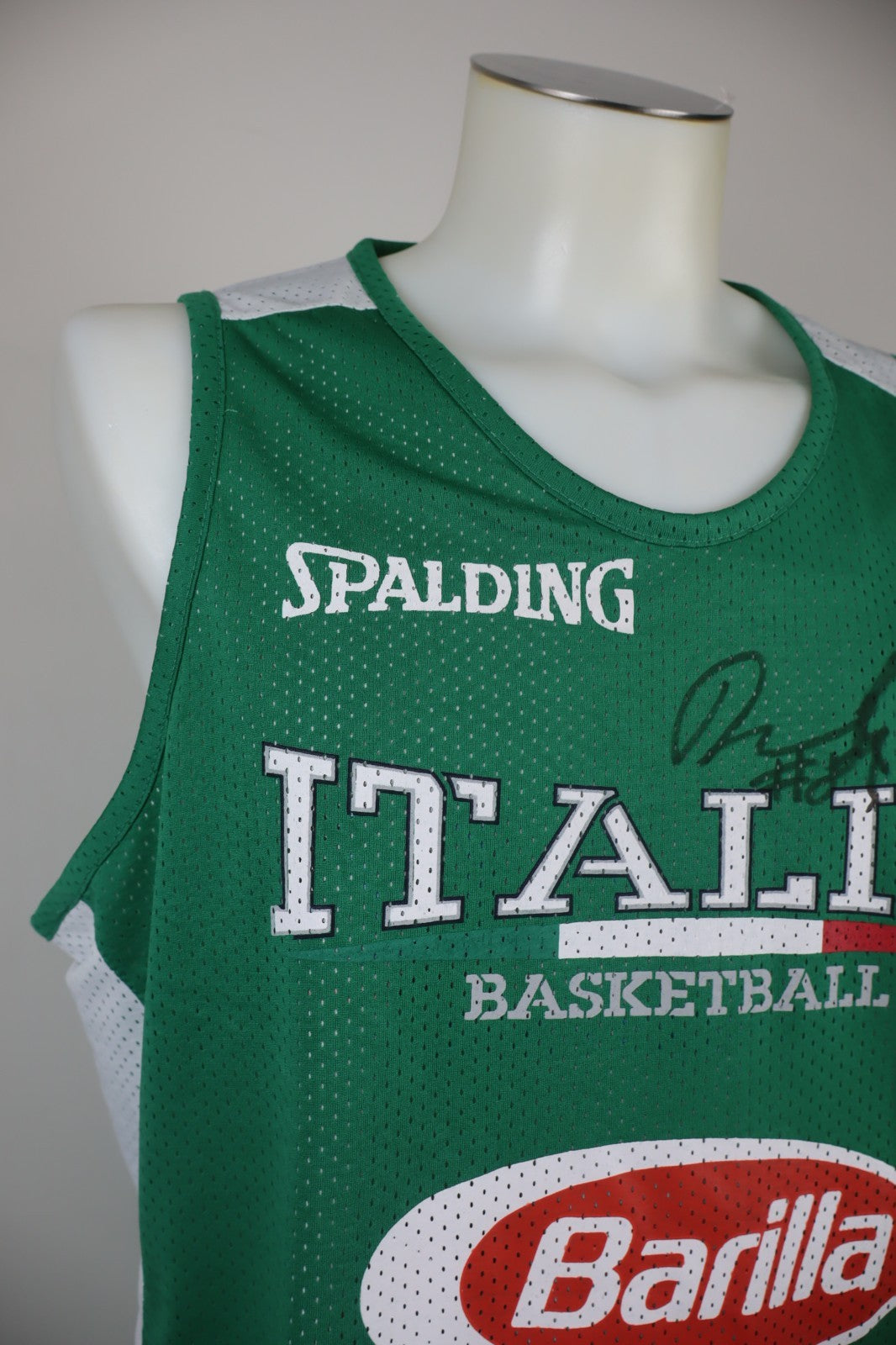 SPALDING ITALIA CANOTTA MAGLIA BASKET UOMO XL T-SHIRT MAN SPORT DOUBLE FACE TAG