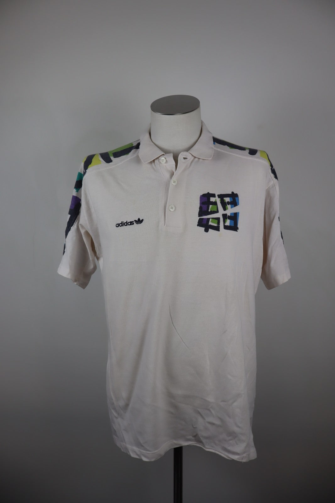 ADIDAS MAGLIA POLO TENNIS UOMO TG D 52 MAN T-SHIRT CASUAL VINTAGE LOGO COTONE