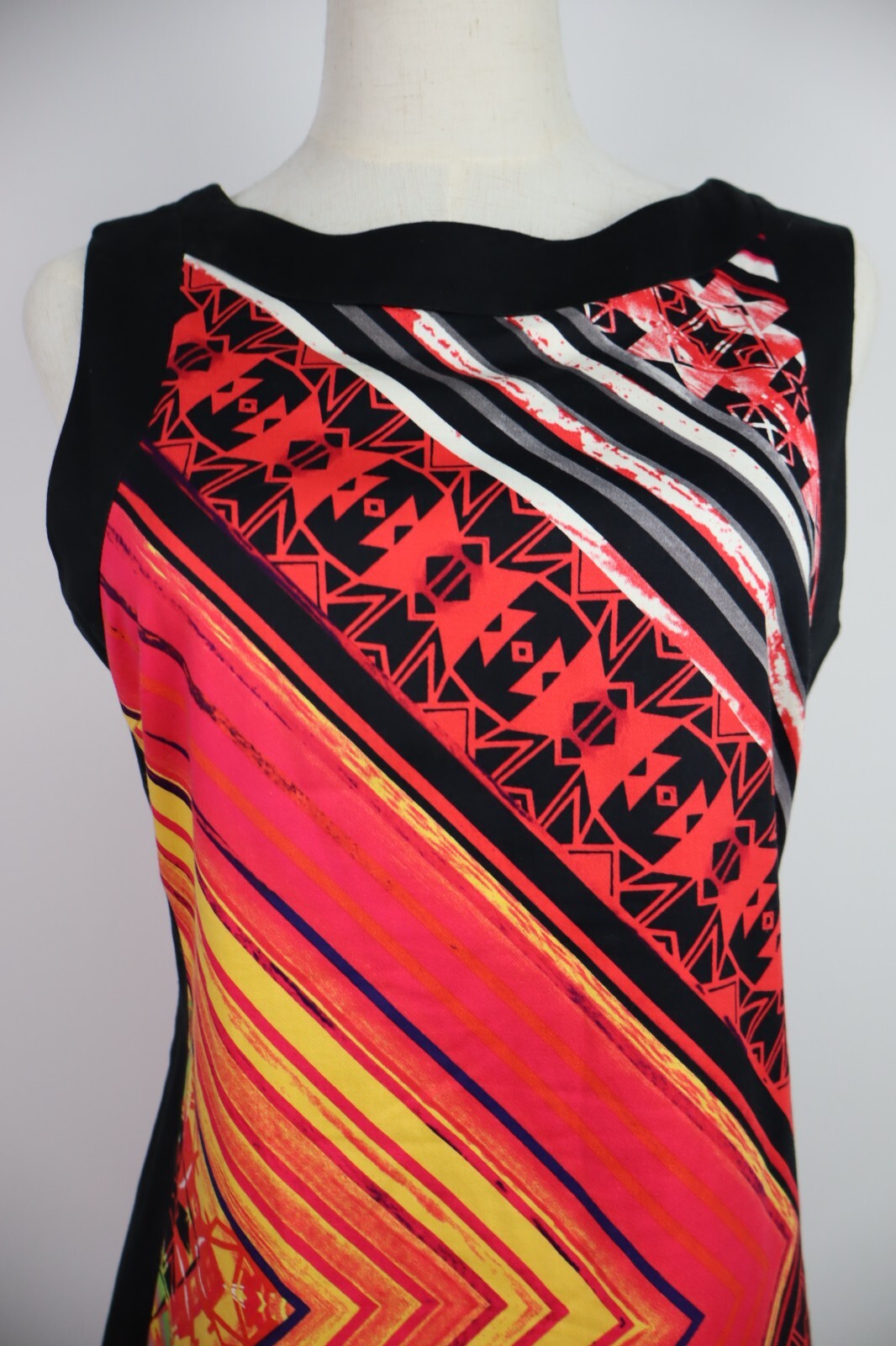 DESIGUAL VESTITO DONNA TG. XS WOMAN CASUAL VINTAGE DRESS ABITO COTONE COTTON