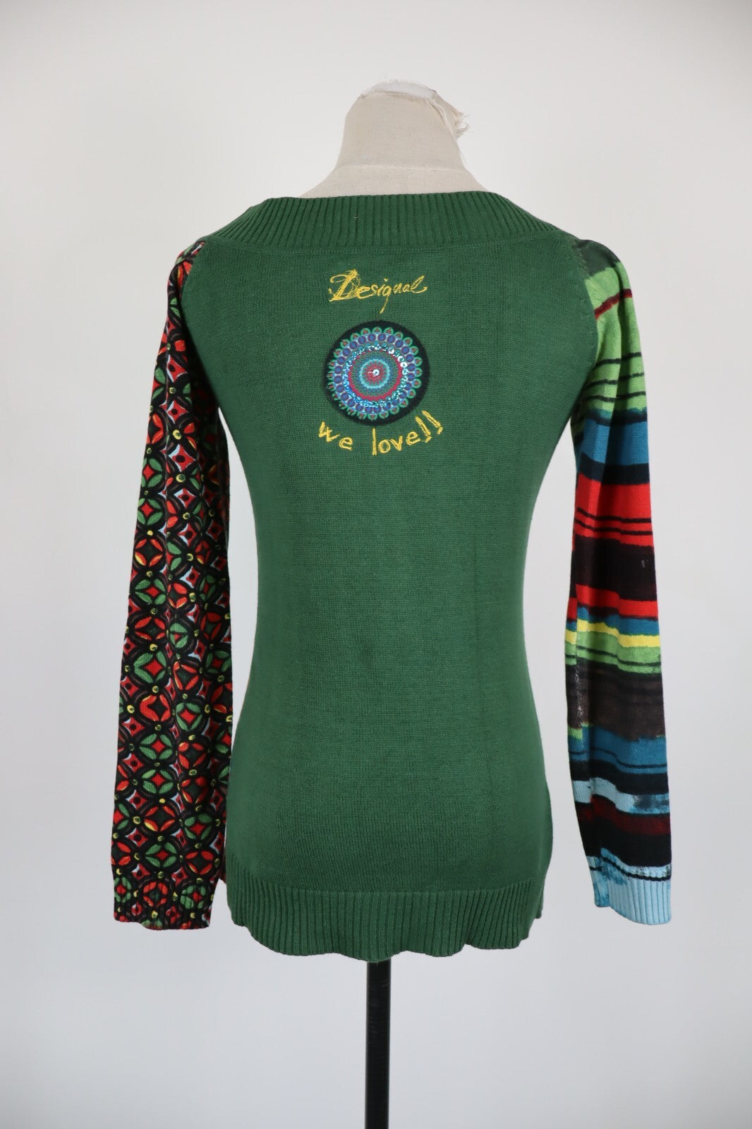 DESIGUAL MAGLIA DONNA TG. M WOMAN T-SHIRT CASUAL VINTAGE