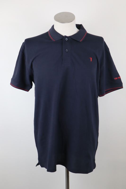 TRUSSARDI MAGLIA POLO UOMO COTONE TG. 2XL MAN CASUAL VINTAGE LOGO