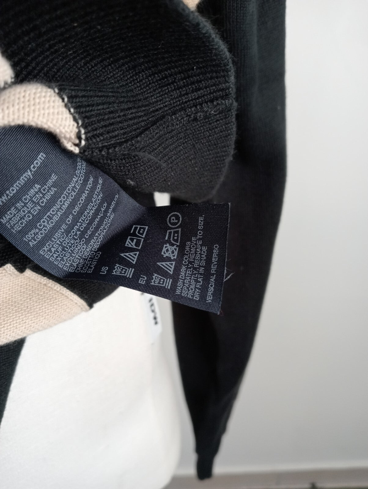 TOMMY HILFIGER MAGLIONE COTONE COTTON UOMO TG XL MAN SWEATER CASUAL VINTAGE