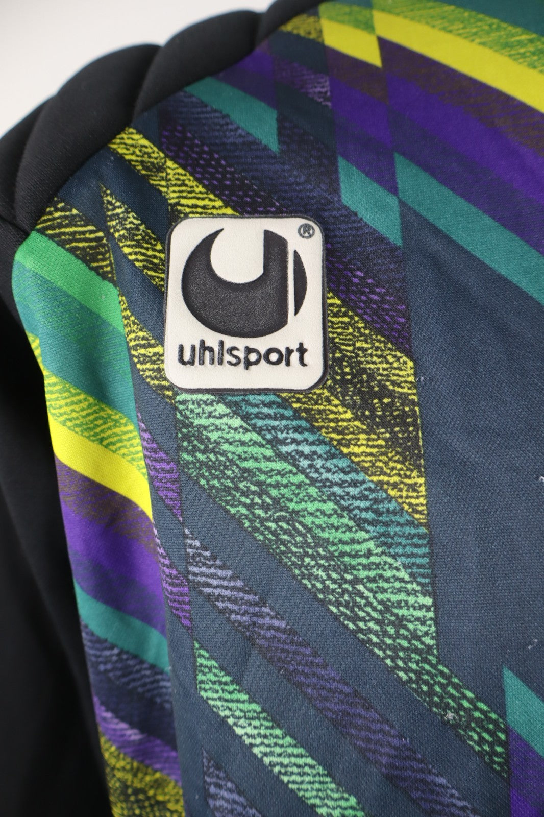 UHL SPORT N 1 MAGLIA CALCIO UOMO XL SOCCER MAN JERSEY PORTIERE CON PROTEZIONI