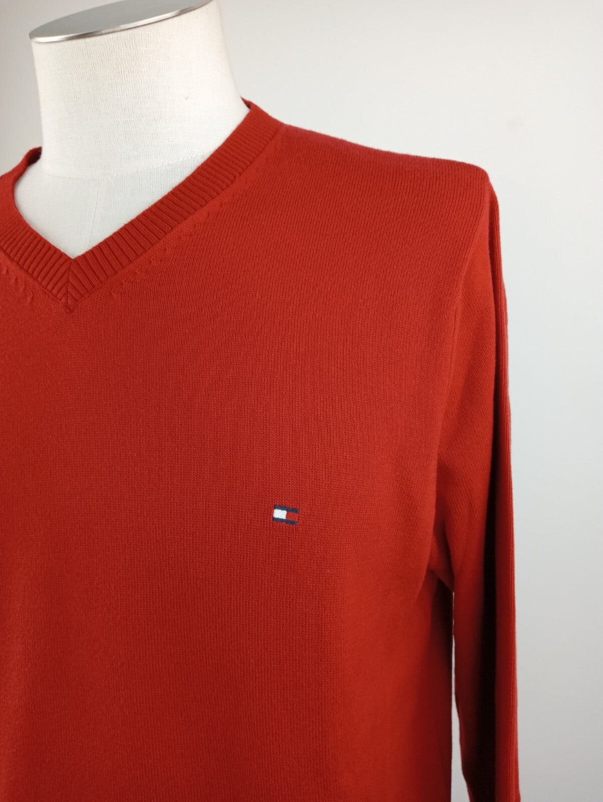 TOMMY HILFIGER MAGLIONE UOMO Tg. M MAN SWEATER CASUAL VINTAGE COTONE COTTON