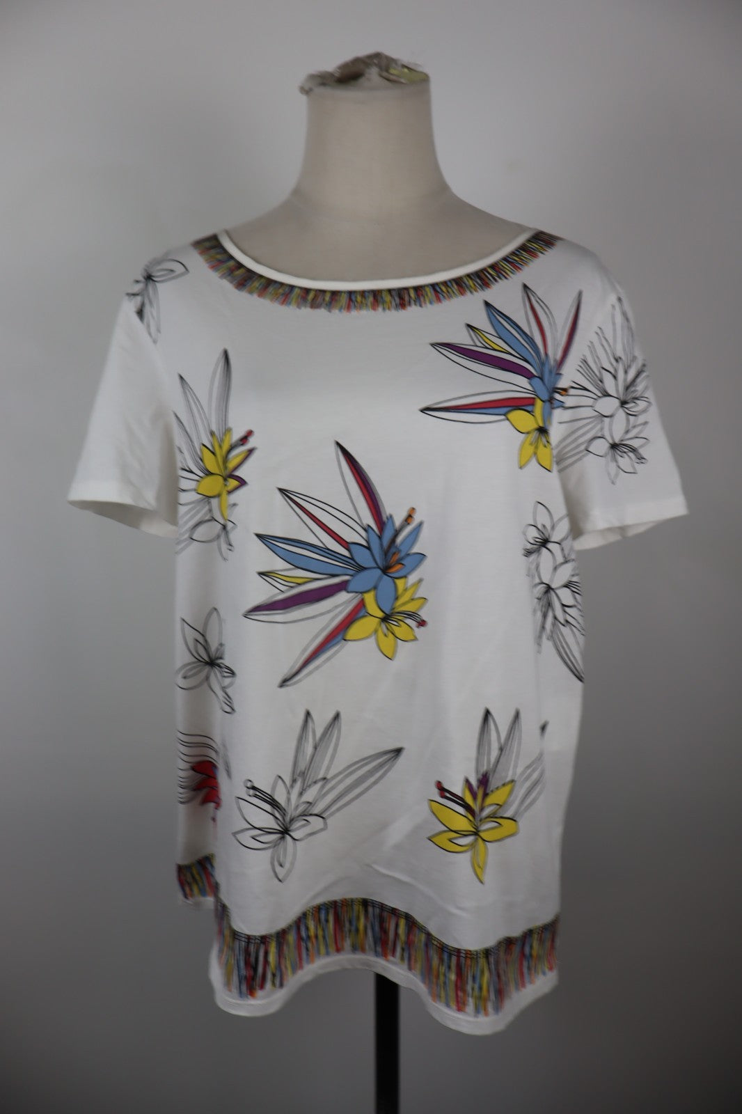 MARELLA MAGLIA DONNA TG. L WOMAN CASUAL VINTAGE T-SHIRT TOP SETA SILK COTONE