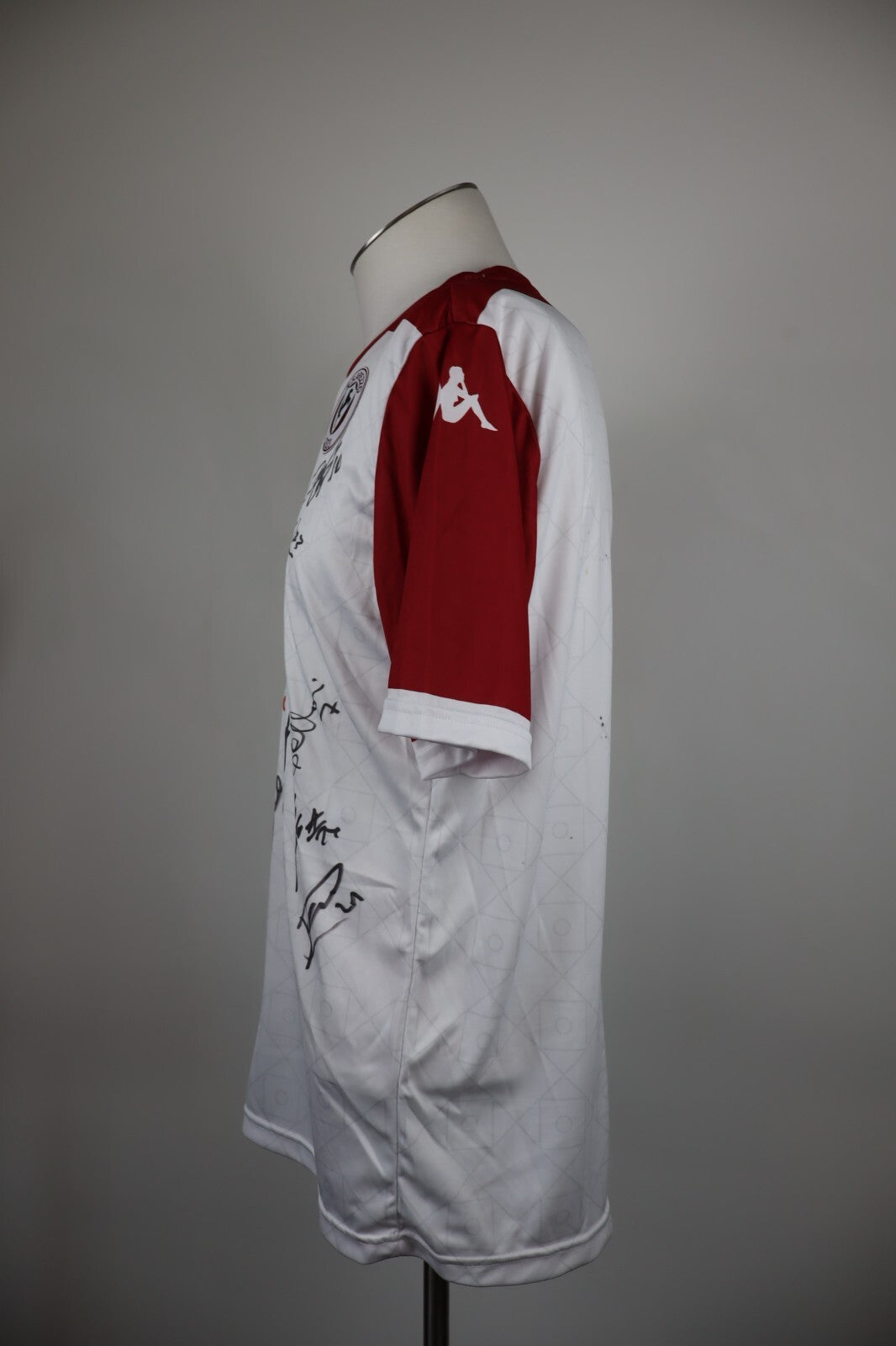 KAPPA SS AREZZO MAGLIA CALCIO UOMO Tg L SOCCER TRIKOT JERSEY SPORT AUTOGRAFATA