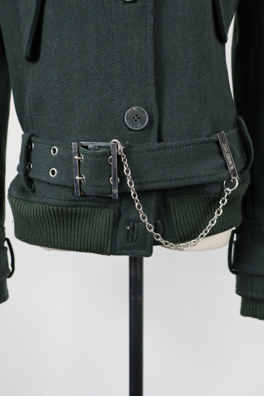 ZU ELEMENTS GIUBBINO LANA GIACCA DONNA TG 44 WOMAN CASUAL JACKET VINTAGE ITALY