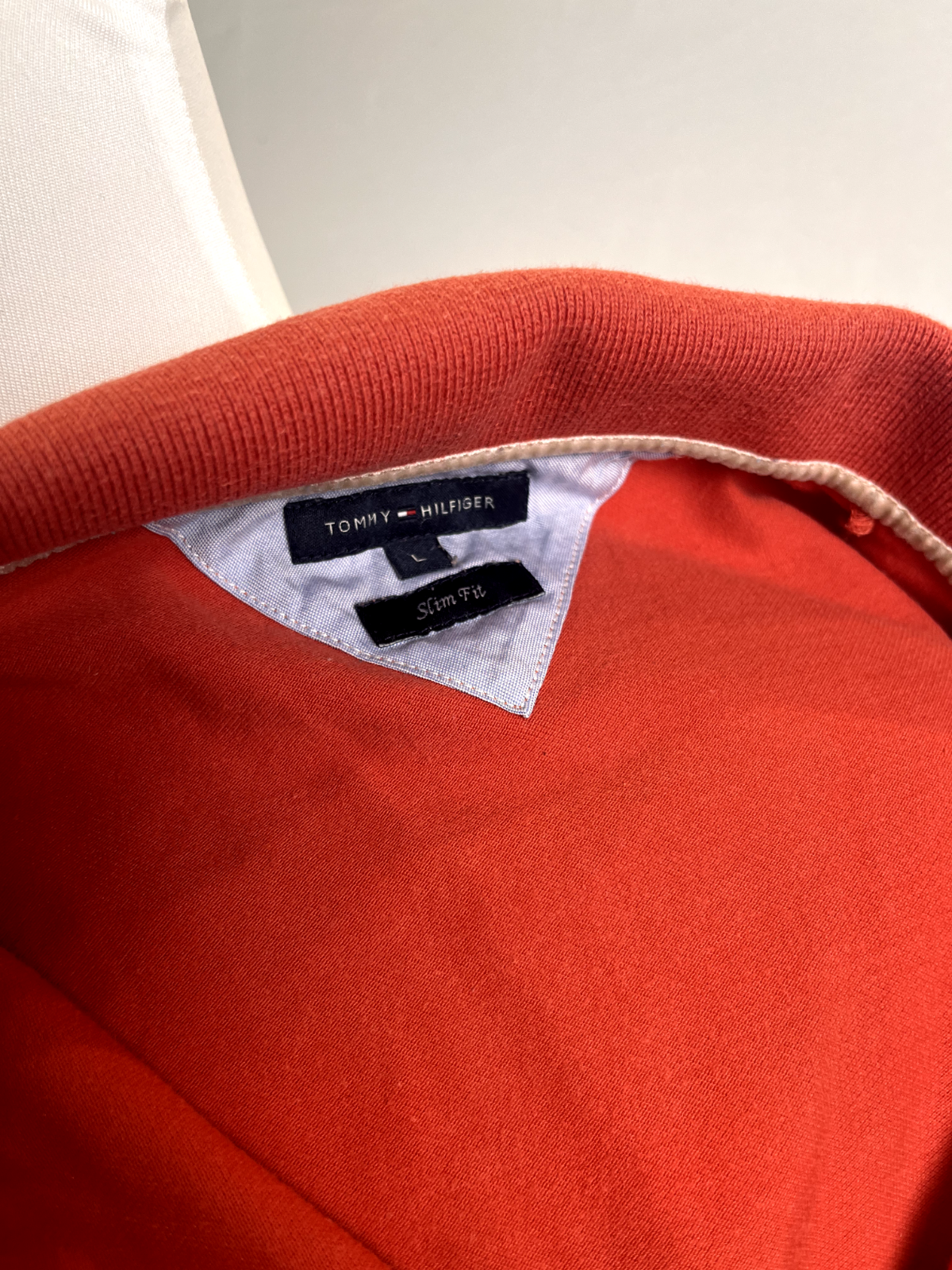 TOMMY HILFIGER POLO MAGLIA T-SHIRT DONNA COTONE TG. L WOMAN SHIRT CASUAL VINTAGE