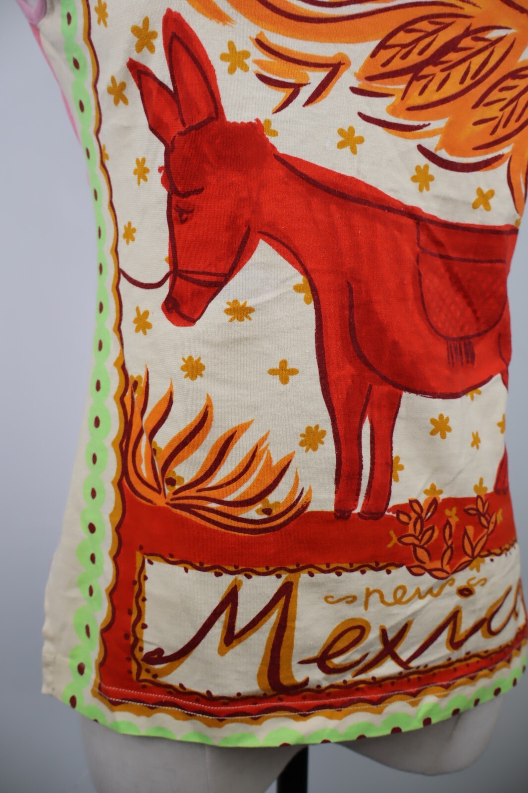 CUSTO BARCELONA CANOTTA MAGLIA DONNA M WOMAN CASUAL VINTAGE T-SHIRT TOP MEXICO