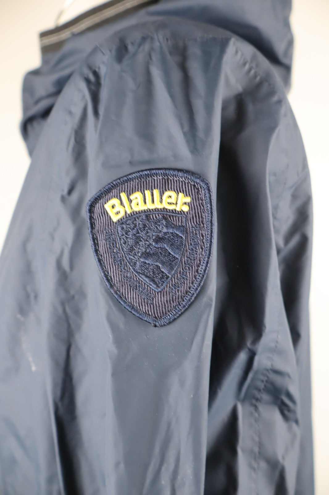 BLAUER GIUBBINO LEGGERO GIACCA UOMO TG L MAN CASUAL VINTAGE JACKET CERNIERA LOGO