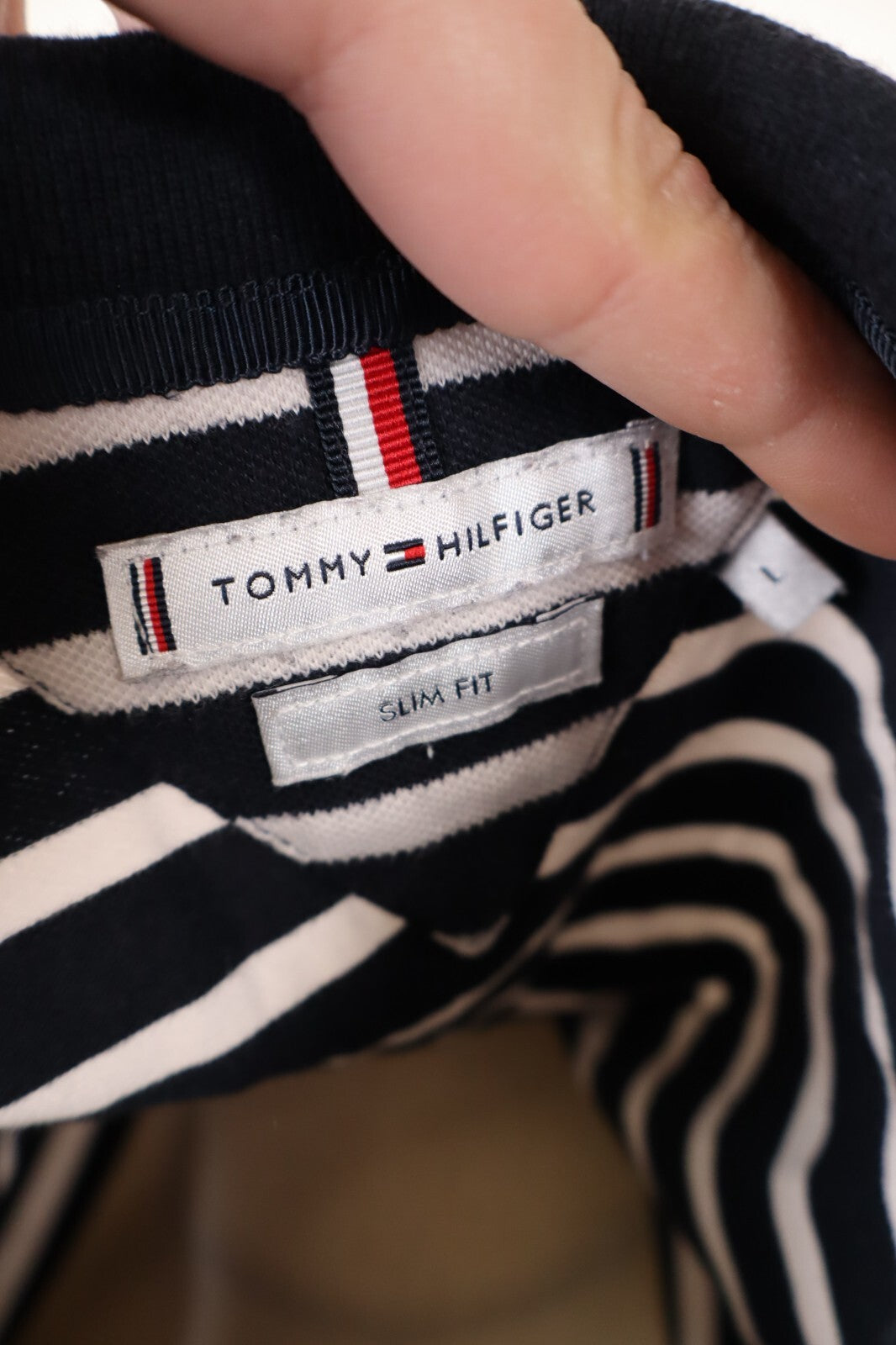 TOMMY HILFIGER POLO MAGLIA DONNA COTONE TG. L WOMAN SHIRT CASUAL VINTAGE