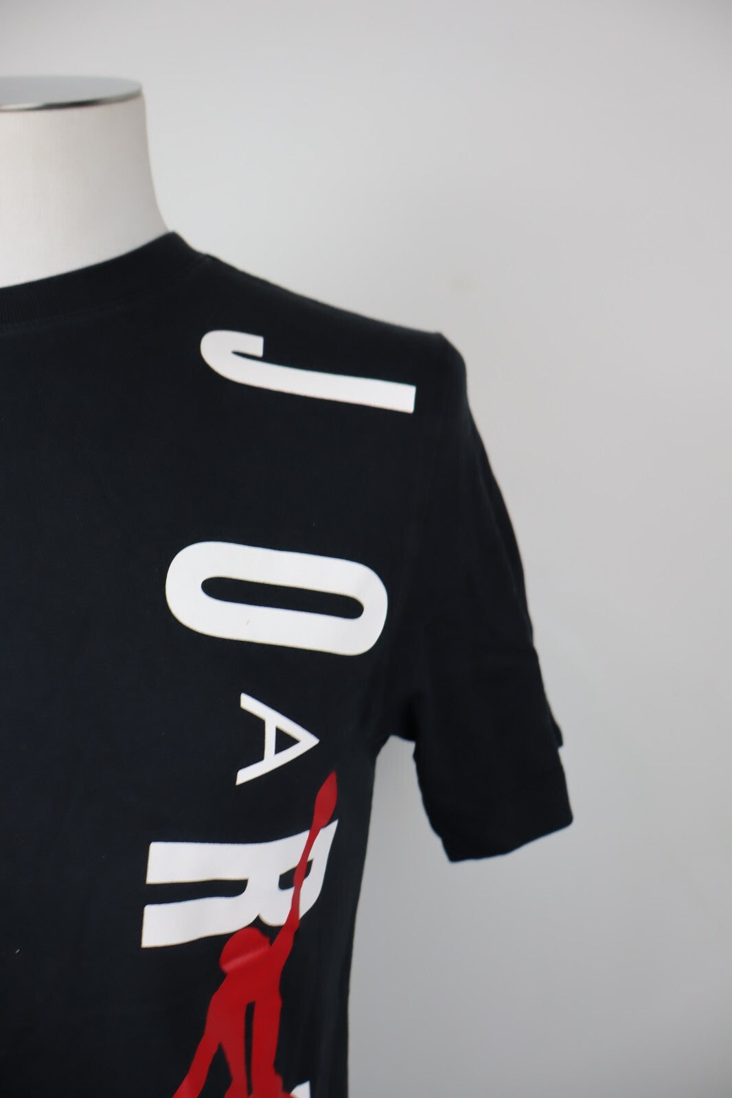 AIR JORDAN MAGLIA UOMO TG S NERO MAN T-SHIRT CASUAL VINTAGE COTONE COTTON