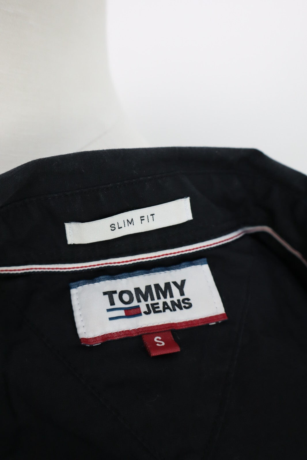 TOMMY JEANS HILFIGER CAMICIA SHIRT UOMO Tg S MAN VINTAGE CASUAL COTONE SLIM FIT