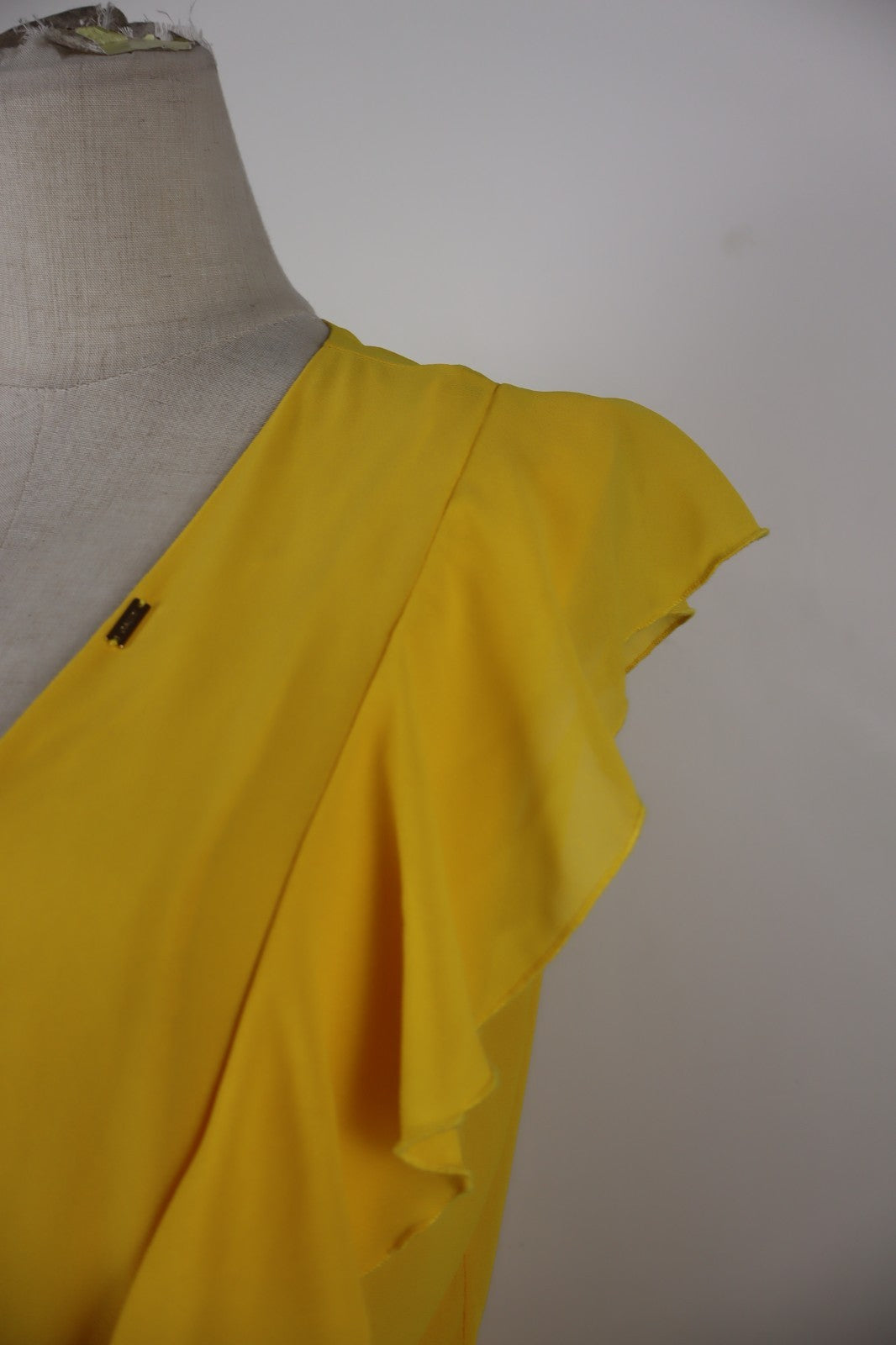 GAUDI' VESTITO SMANICATO DONNA TG. 42 WOMAN CASUAL VINTAGE DRESS POLI VISCOSA