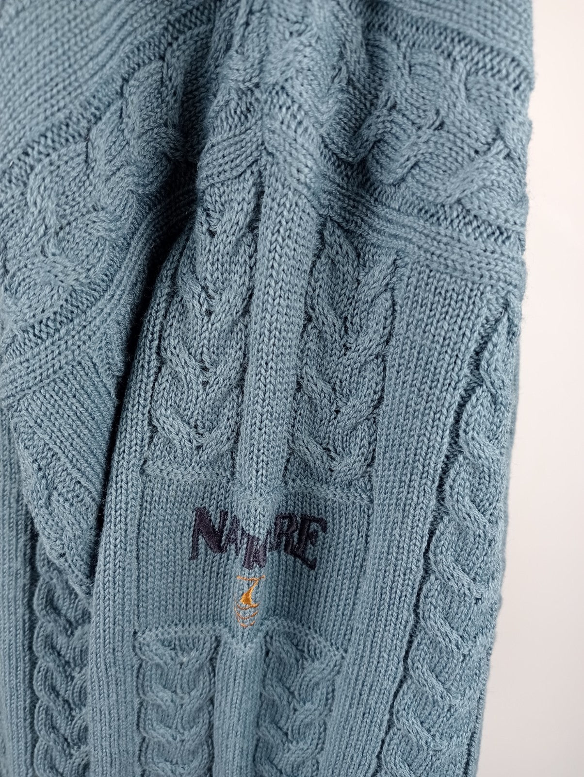 NAVIGARE MAGLIONE COLLO POLO LANA WOOL VINTAGE UOMO Tg. L MAN SWEATER CASUAL