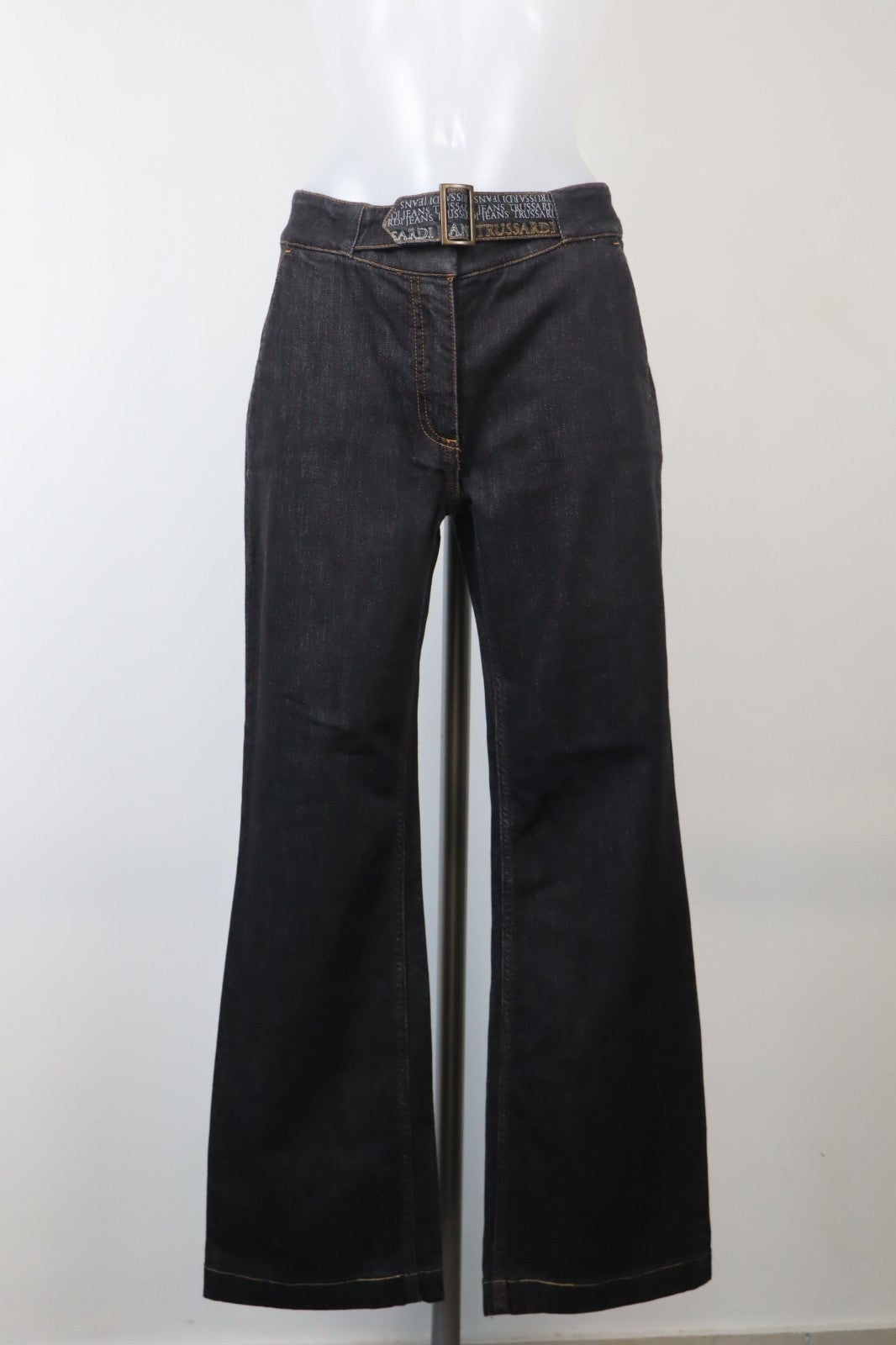 TRUSSARDI JEANS PANTALONE DONNA TG 44 WOMAN VINTAGE PANTS DENIM