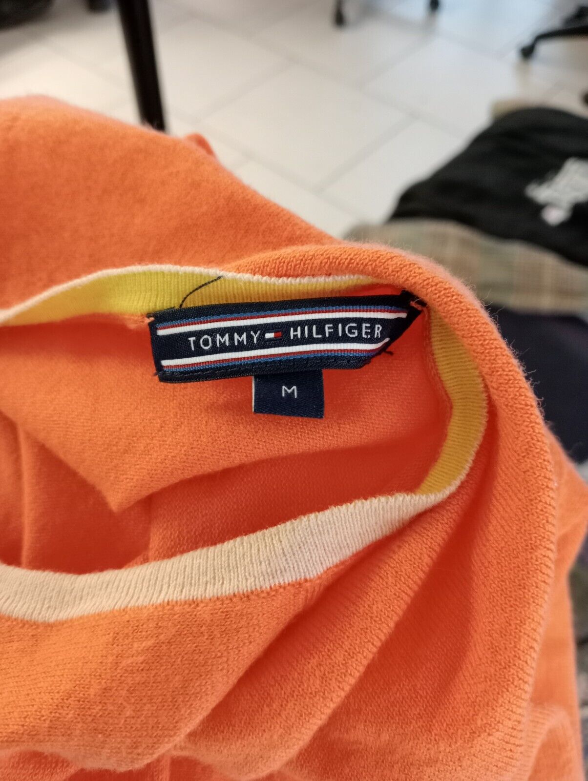 TOMMY HILFIGER MAGLIA DONNA TG. M WOMAN CASUAL VINTAGE TOP T-SHIRT COTONE COTTON