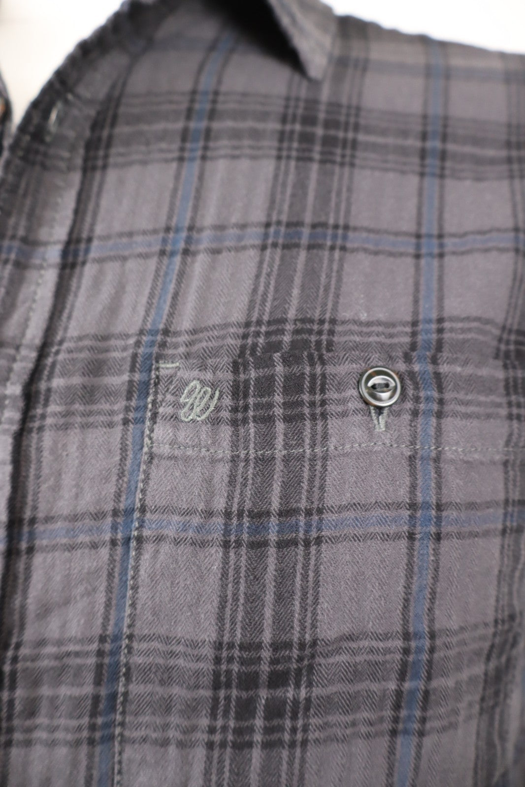 WRANGLER CAMICIA UOMO TG. L MAN CASUAL VINTAGE SHIRT COTONE MANICA LUNGA LOGO