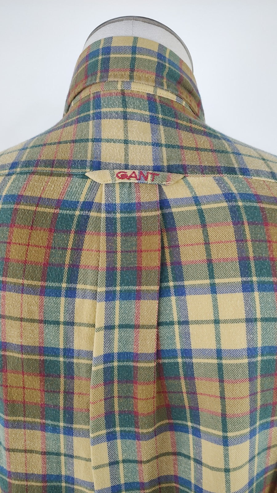 GANT CAMICIA UOMO TG. S MAN CASUAL VINTAGE SHIRT COTONE FLANELLA