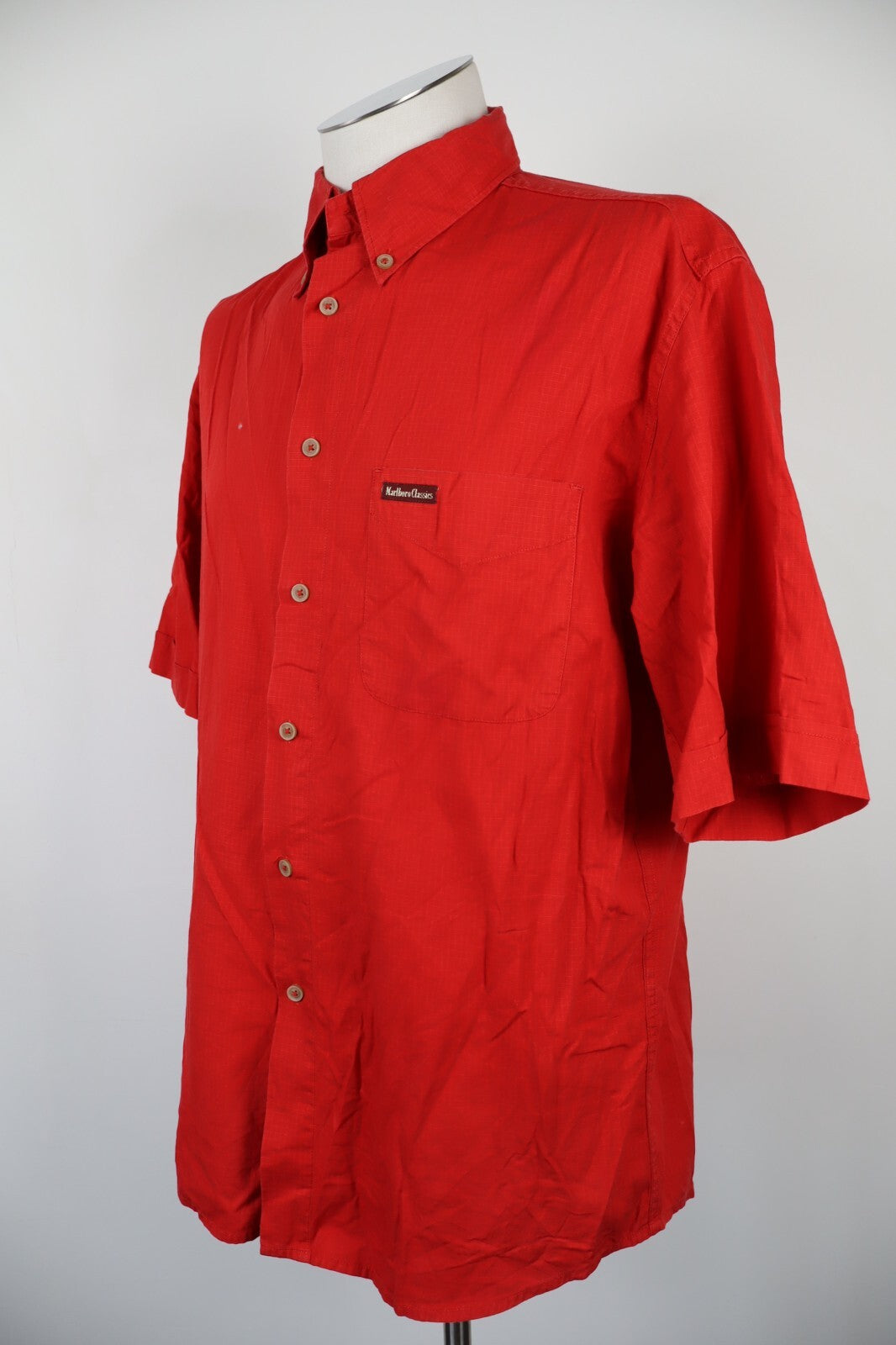 MARLBORO CLASSICS CAMICIA UOMO TG L MAN CASUAL VINTAGE SHIRT COTONE COTTON