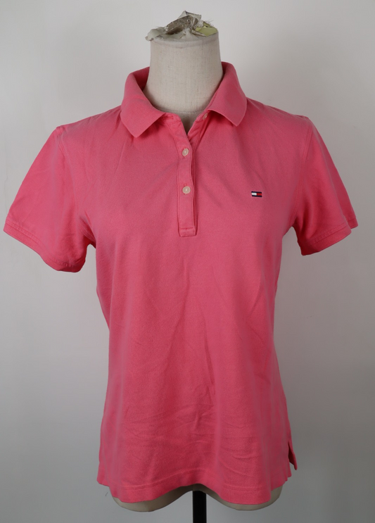TOMMY HILFIGER DENIM POLO MAGLIA DONNA M WOMAN SHIRT CASUAL VINTAGE LOGO
