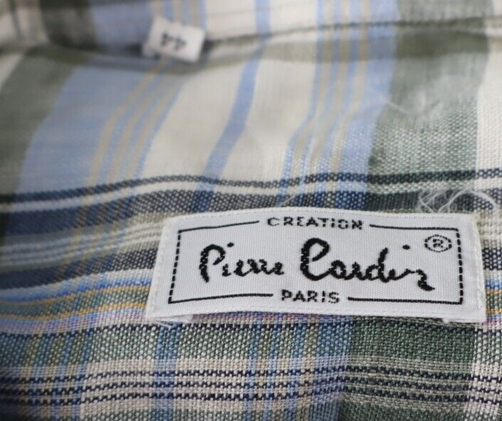 PIERRE CARDIN CAMICIA UOMO COTONE TG. 44  MAN CASUAL VINTAGE SHIRT COTTON