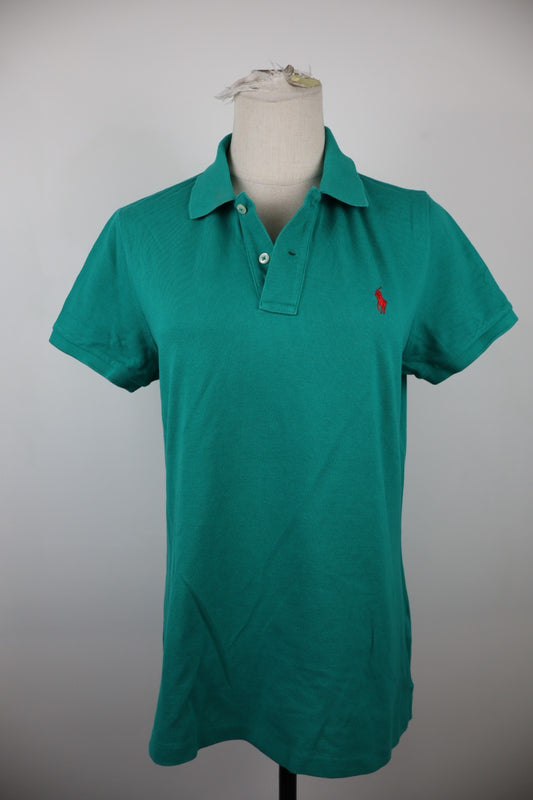 RALPH LAUREN SKINNY POLO DONNA COTONE TG. L WOMAN SHIRT CASUAL VINTAGE COTTON