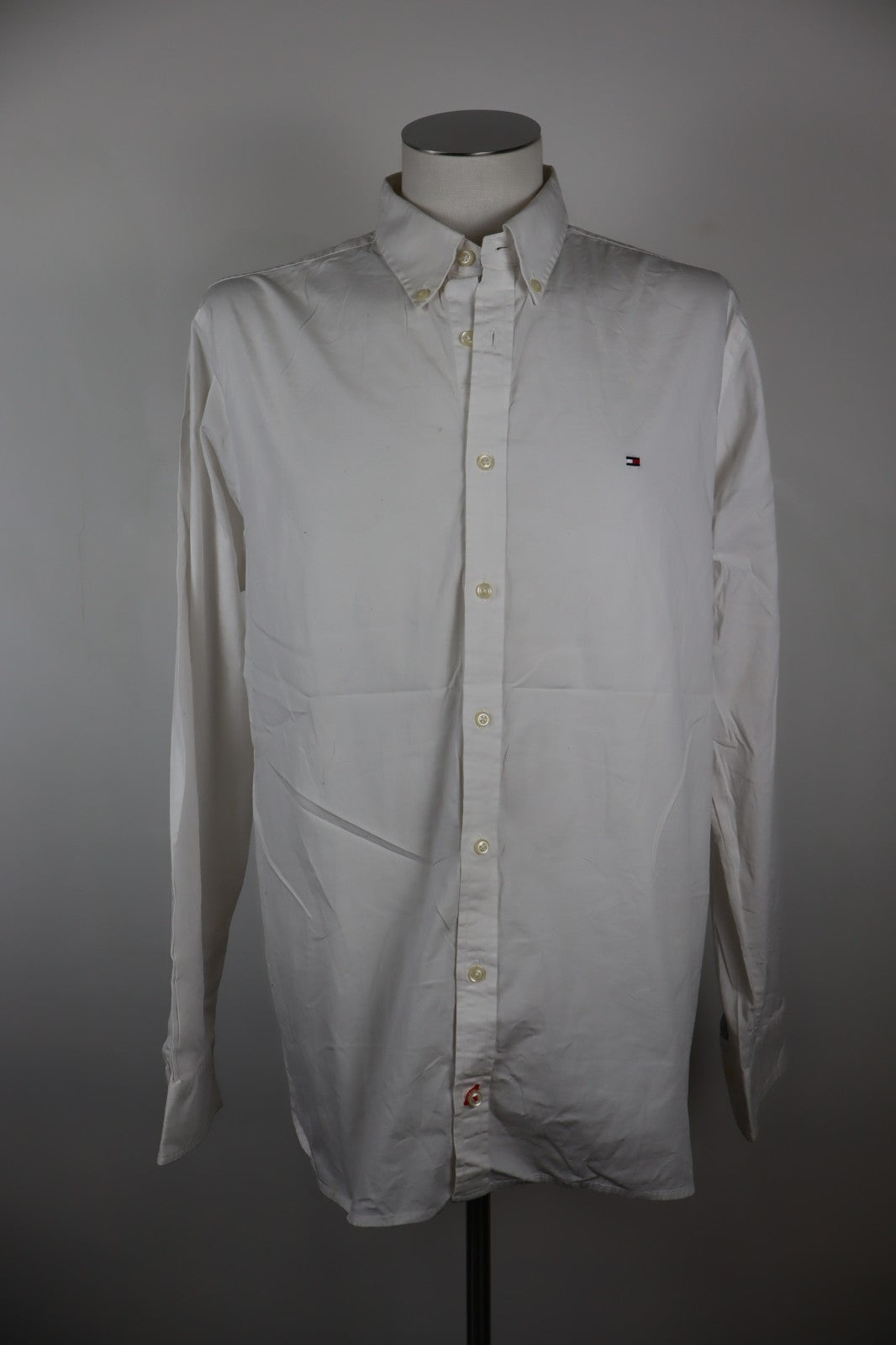 TOMMY HILFIGER CAMICIA UOMO COTONE TG. 2XL MAN CASUAL VINTAGE SHIRT MANICA LUNGA