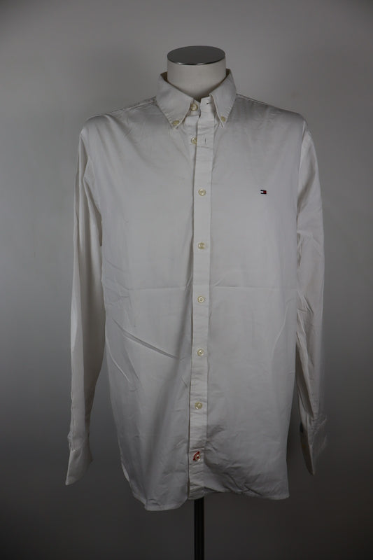 TOMMY HILFIGER CAMICIA UOMO COTONE TG. 2XL MAN CASUAL VINTAGE SHIRT MANICA LUNGA