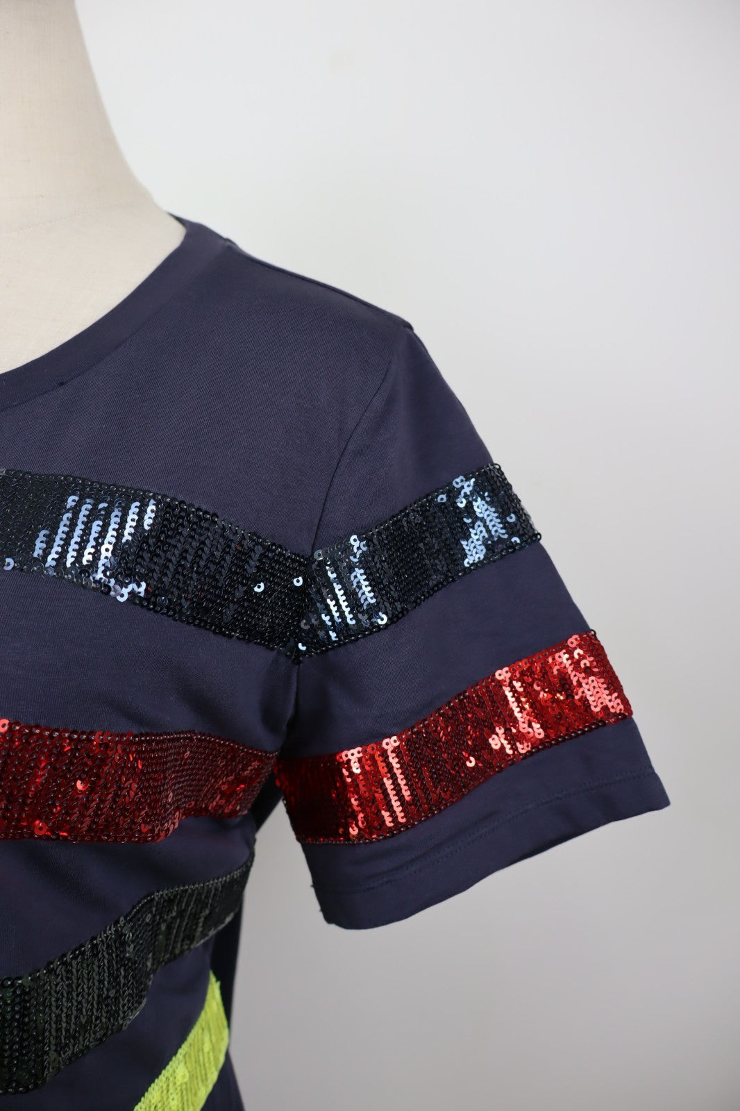 TRUSSARDI JEANS MAGLIA DONNA TG. XL WOMAN CASUAL VINTAGE T-SHIRT TOP COTONE LOGO