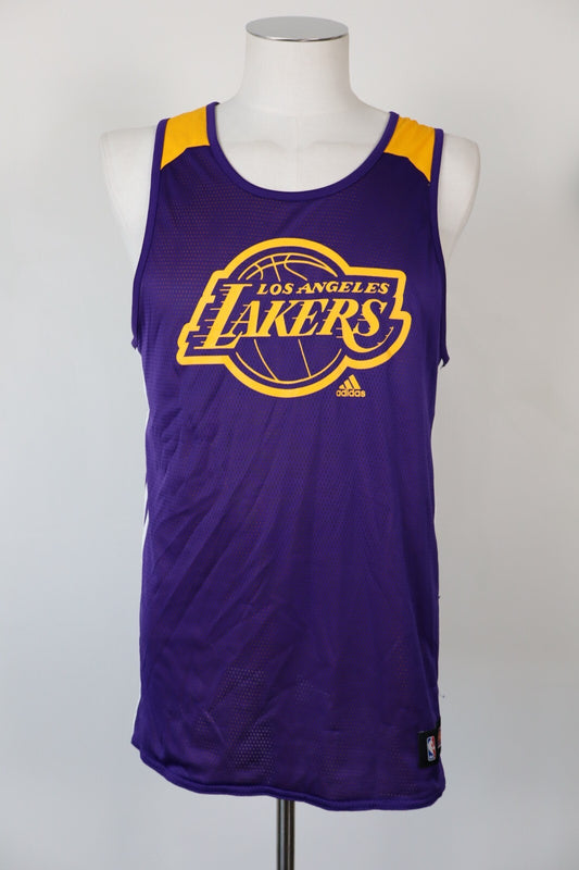 ADIDAS LAKERS LOS ANGELES NBA CANOTTA BASKET T-SHIRT UOMO TG M SPORT