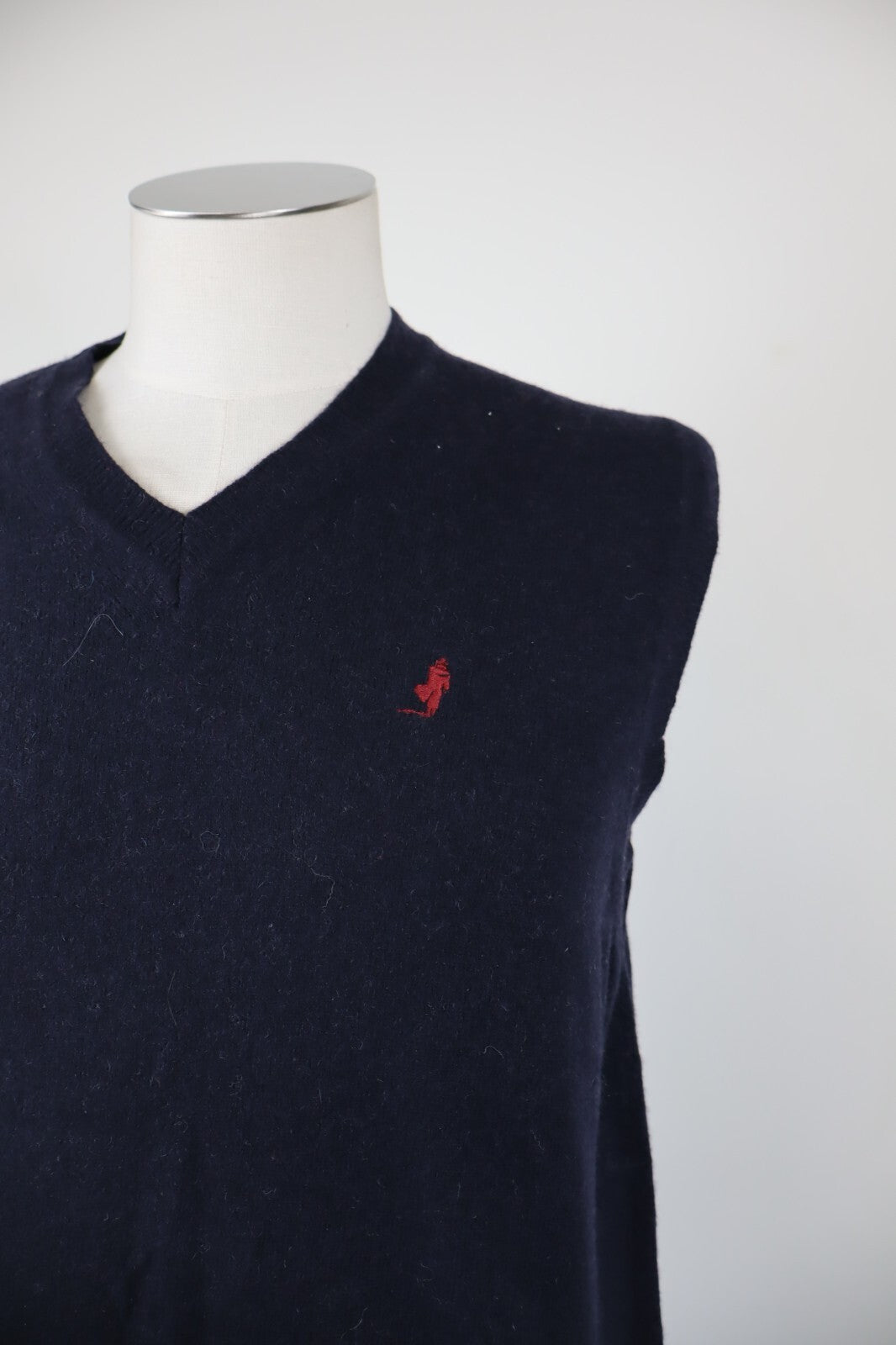 MARLBORO CLASSICS MAGLIONE SMANICATO LANA GILET UOMO Tg. L SWEATER MAN CASUAL