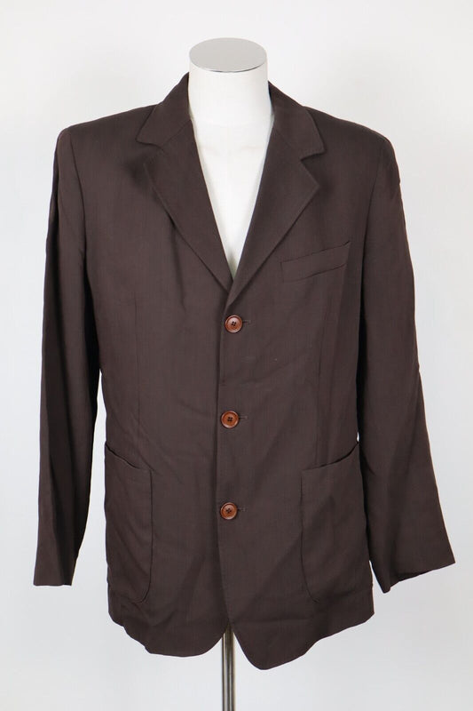 ARMANI JEANS GIACCA LANA WOOL UOMO Tg 48 MAN JACKET VINTAGE CLASSIC