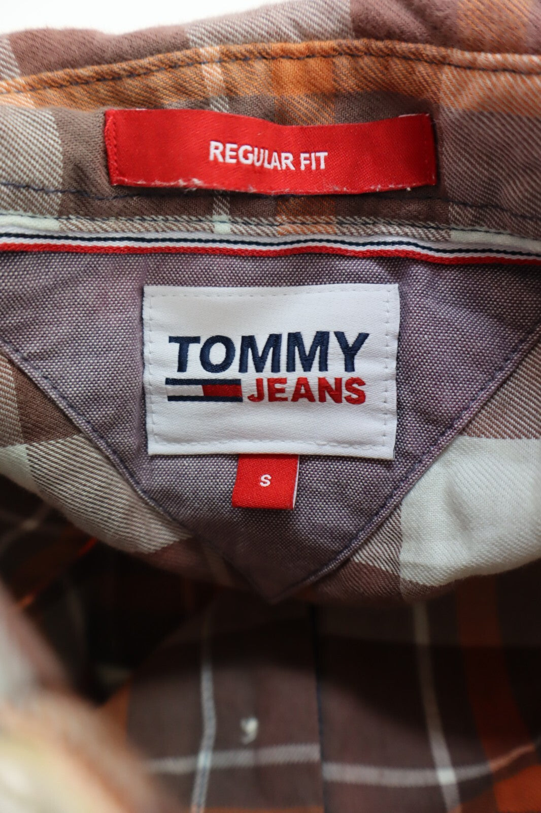 TOMMY HILFIGER CAMICIA UOMO COTONE TG. S MAN CASUAL VINTAGE COTTON SHIRT