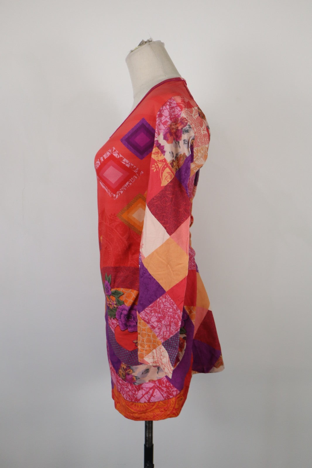 DESIGUAL VESTITO ABITO DONNA TG. S WOMAN CASUAL VINTAGE DRESS COTONE