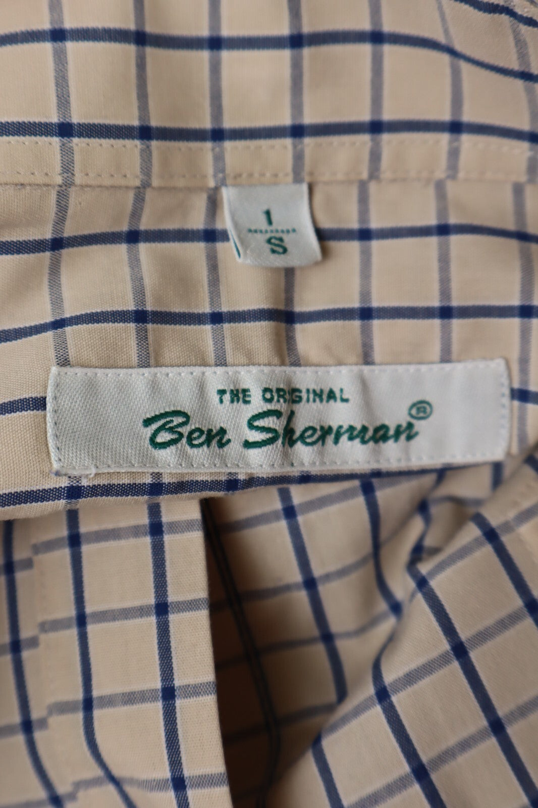 BEN SHERMAN CAMICIA UOMO COTONE TG. S MAN CASUAL VINTAGE SHIRT