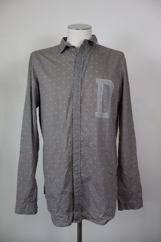 DIESEL CAMICIA UOMO TG. L MAN CASUAL VINTAGE SHIRT COTONE